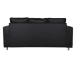 Akanat 3 Seater Sofa in Matte Black Colour by FernIndia.com