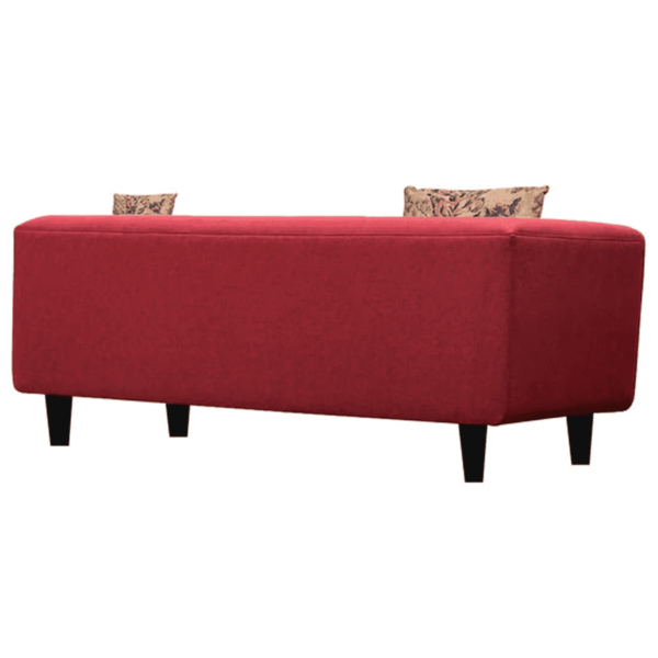 Ikin 3 Seater Sofa In Maroon Colour By FernIndia.Com
