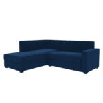Nadroj 2 RHS Seater Sectional Sofa In Blue Colour by FernIndia.com