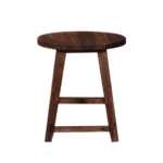 Notgnirrah Solid Wood Seating Stool in Provincial Teak Finish by Fern India