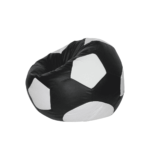 FootBall XXXL Bean Bag with Beans in Black & White Colour by Fern India