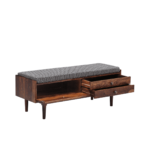 Deer Bench in Provincial Teak Finish by Fern India