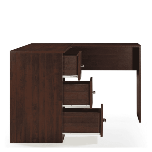 Ozam Office Table in Walnut Brown Colour by Fern India