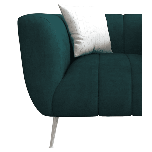 Niwrad 1 Seater Sofa in Bottle Green Colour by FernIndia.com