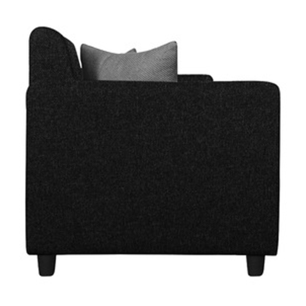 Ayir 3 Seater Sofa In Black & Grey Colour by FernIndia.com