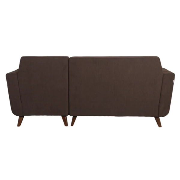 Ogaitnas 2 Seater LHS Sectional Sofa in Chestnut Brown Colour by FernIndia.com