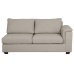 Serdna RHS 3 Seater Sofa with Lounger in Beige Colour by FernIndia.com