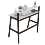 Oir Foldable Study Table in Frosty White Colour by Fern India