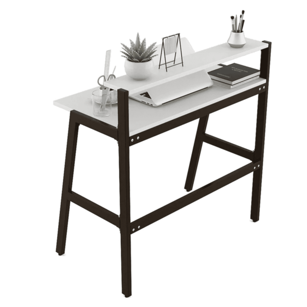 Oir Foldable Study Table in Frosty White Colour by Fern India