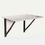 Nosliw Wall Mounted Foldable Study Table in Frosty White Colour by Fern India