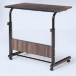 Eripme Height Adjusting Portable Laptop Table in Dark Walnut Finish by Fern India
