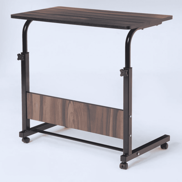 Eripme Height Adjusting Portable Laptop Table in Dark Walnut Finish by Fern India