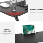 Raht Adjustable Laptop Table in Black Colour by Fern India
