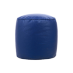 Combo Ahddum XXXL Bean Bag & Round Pouffe with Beans in Royal Blue Colour by Fern India