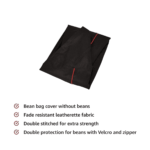 XXXL Bean Bag Cover in Black Colour by Fern India