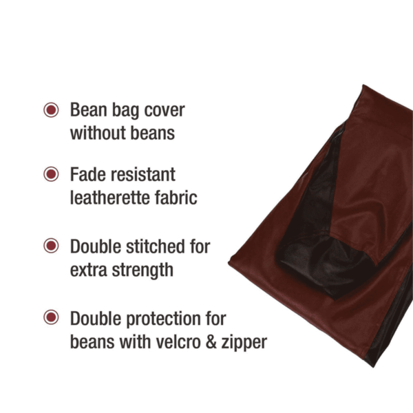 XXXL Bean Bag Cover in Brown & Tan Colour by Fern India