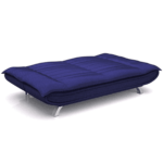 Nonrev 3 Seater Sofa Cum Bed in Dark Blue Colour by FernInida.com