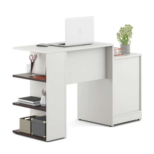 Retsam Workstation in Frosty White Colour by Fern India