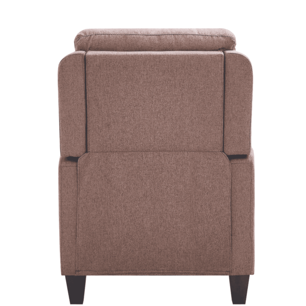 Rotnev Manual Pushback Recliner In Brown Color by FernIndia.com