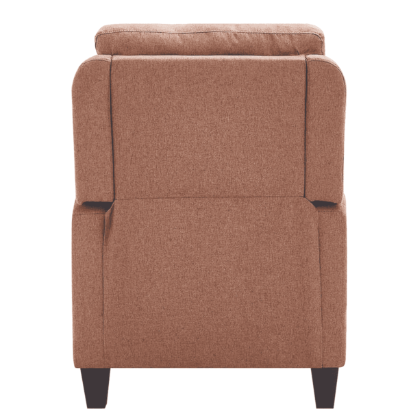 Rotnev Manual Pushback Recliner In Tan Color by FernIndia.com