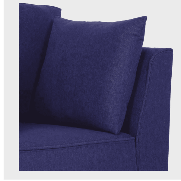 Adnarim 1 Seater Sofa in Navy Blue Color by FernIndia.com