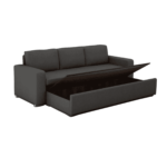 Sirrom 3 Seater Sofa cum Bed in Grey Colour by FernIndia.com