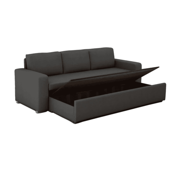 Sirrom 3 Seater Sofa cum Bed in Grey Colour by FernIndia.com
