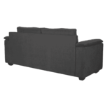 Serdna 3 Seater Sofa in Charcoal Grey Colour By FernIndia.com