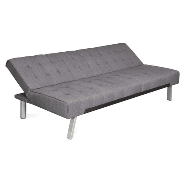 Atihciw 3 Seater Sofa cum Bed in Charcoal Grey Colour by FernIndia.com