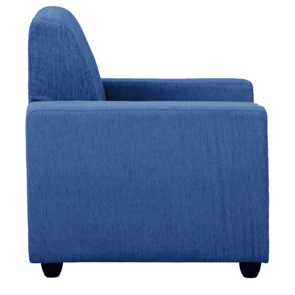Tragttuts 1 Seater Sofa in Navy Blue Colour By FernIndia.com