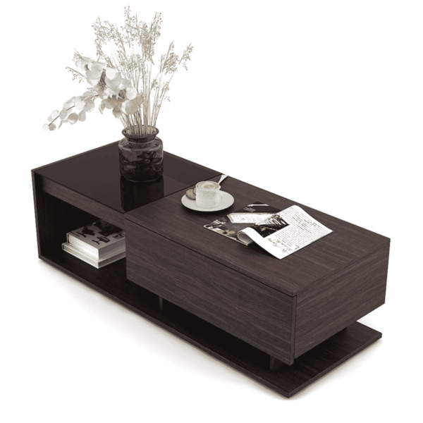 Oce Coffee Table In Choco Walnut Finish By Fern India