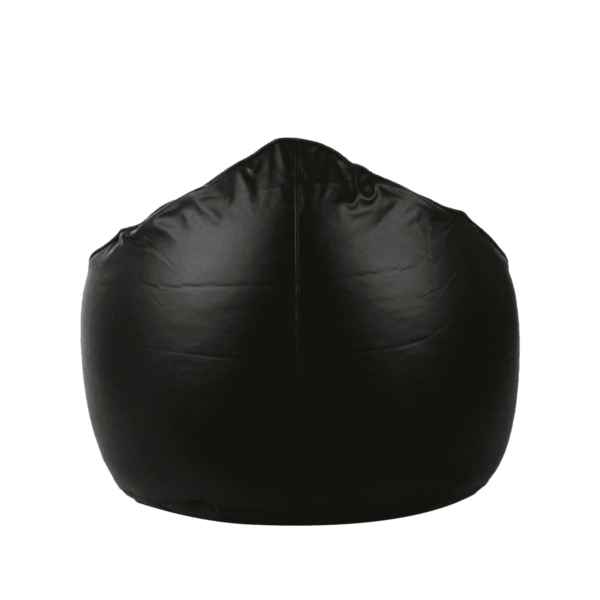 Combo Ahddum XXXL Bean Bag & Stripes Round Stool with Beans in Black & Red Colour by Fern India