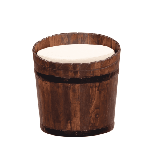 Haron Solid Wood Rio Seating Stool In Distress Finish by Fern India