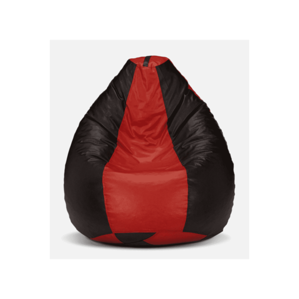 XXL Bean Bag Cover in Red & Black Colour by Fern India
