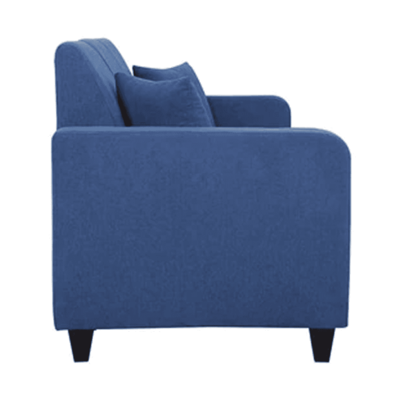 Abla 3 Seater Sofa in Denim Blue Colour by FernIndia.com