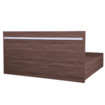 Krats King Size Bed with Storage in Walnut Finish By Fern India
