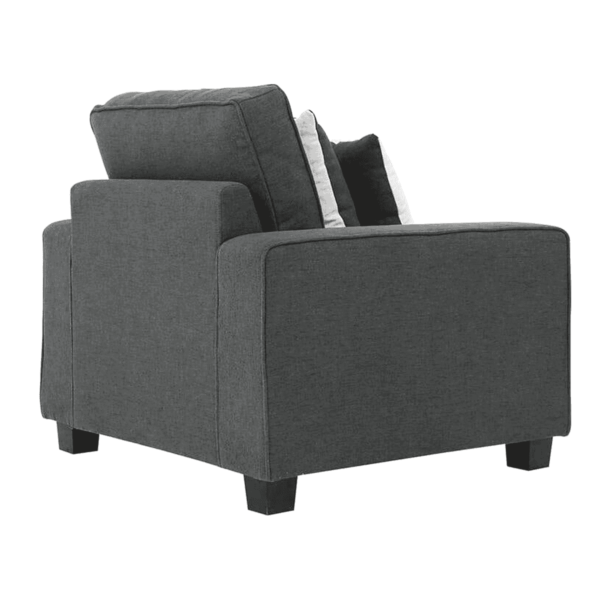 Gubydal 1 Seater Sofa In Grey Colour By FernIndia.com
