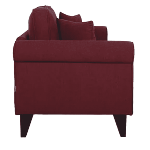 Ogeuf 3 Seater Sofa in Garnet Red Colour by FernIndia.com