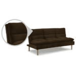 Niwrad Sofa Cum Bed In Chestnut Brown Colour by FernIndia.com