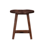 Notgnirrah Solid Wood Seating Stool in Provincial Teak Finish by Fern India
