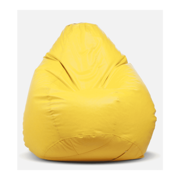 Cissalc XXXL Bean Bag with Beans in Yellow Colour by Fern India