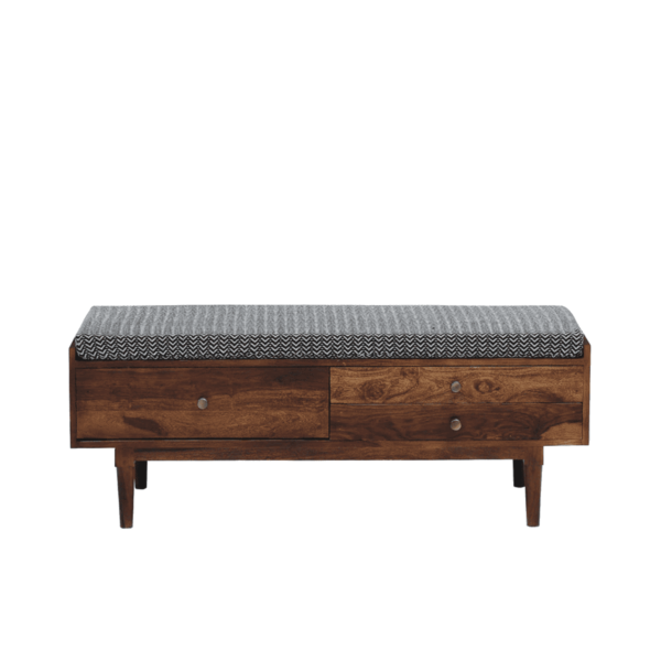 Deer Bench in Provincial Teak Finish by Fern India