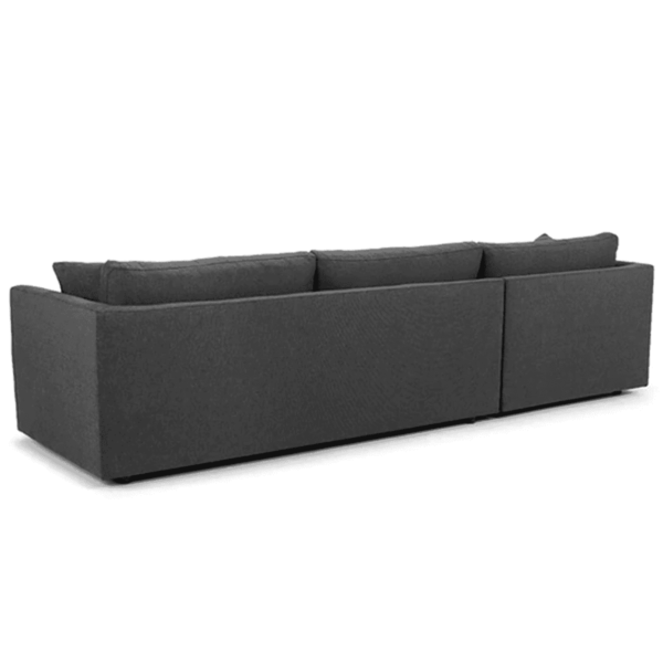 Gnus Rhs 6 Seater Sectional Sofa In Grey Colour By FernIndia.com