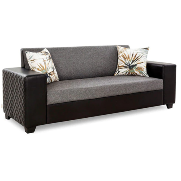 Anyda 3 Seater Sofa in Grey Colour by FernIndia.com