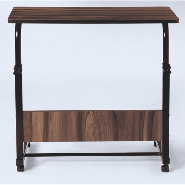 Eripme Height Adjusting Portable Laptop Table in Dark Walnut Finish by Fern India