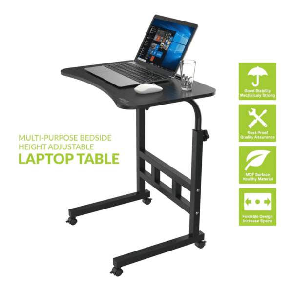 Raht Adjustable Laptop Table in Black Colour by Fern India