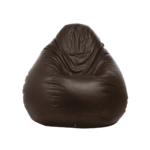 Combo Cissalc XXXL Bean Bag & Round Pouffe with Beans in Brown Colour by Fern India