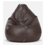 Cissalc XXL Bean Bag with Beans in Brown Colour by Fern India