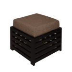 Cushioned Stool in Brown Colour by Fern India