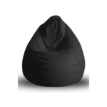 Cissalc XXL Bean Bag with Beans in Black Colour by Fern India